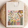 Boho Let Kindess Bloom Graphic - Adult & Kids T-Shirts, Sweatshirts & Hoodies apparel design preview 1
