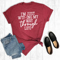 I'm Just Wtf-Ing My Way Through Life - Adult & Kids T-Shirts, Sweatshirts & Hoodies apparel design preview 1