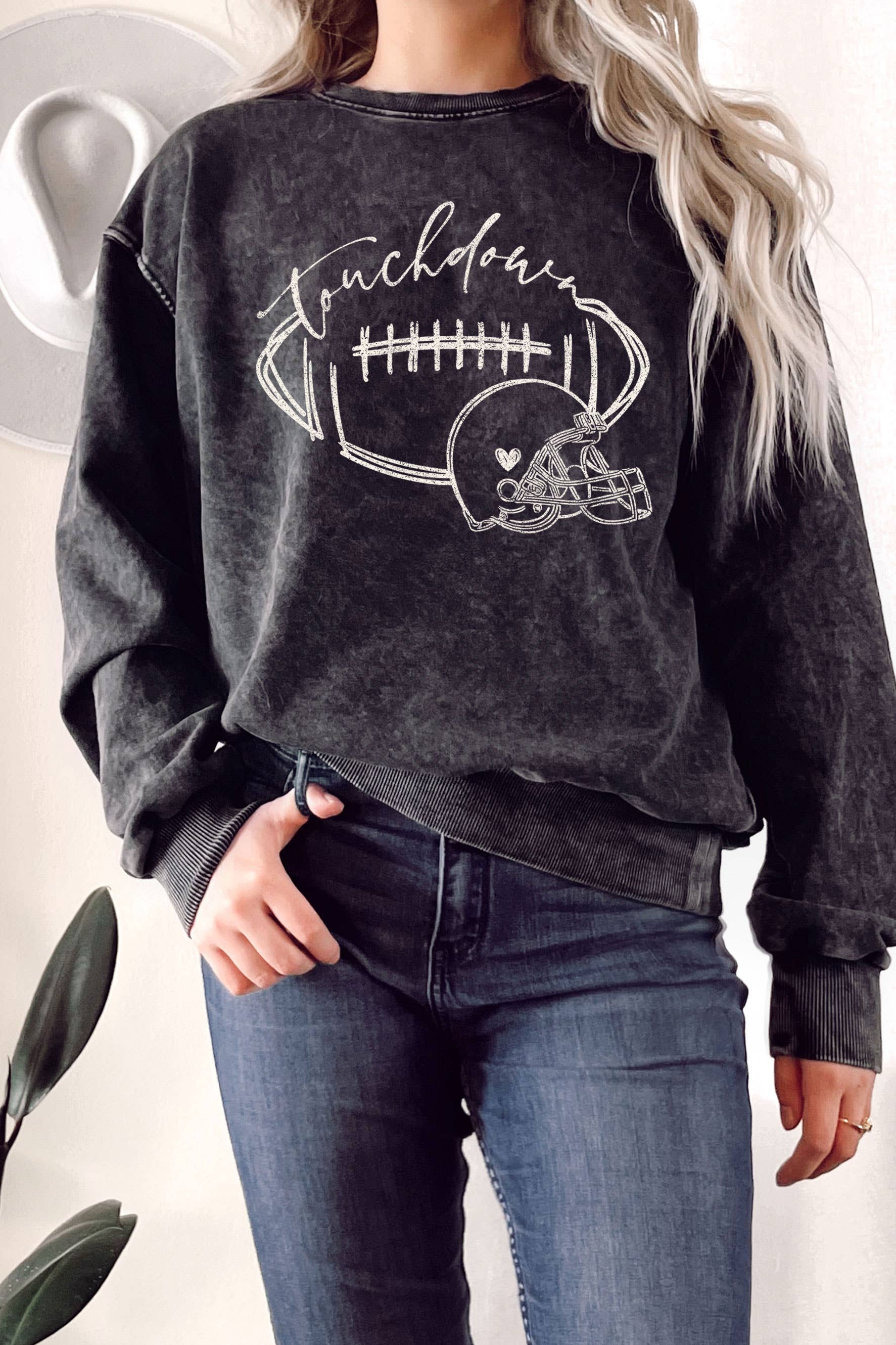 Touchdown Helmet Mineral Graphic Terry - Adult & Kids T-Shirts, Sweatshirts & Hoodies apparel design preview 1