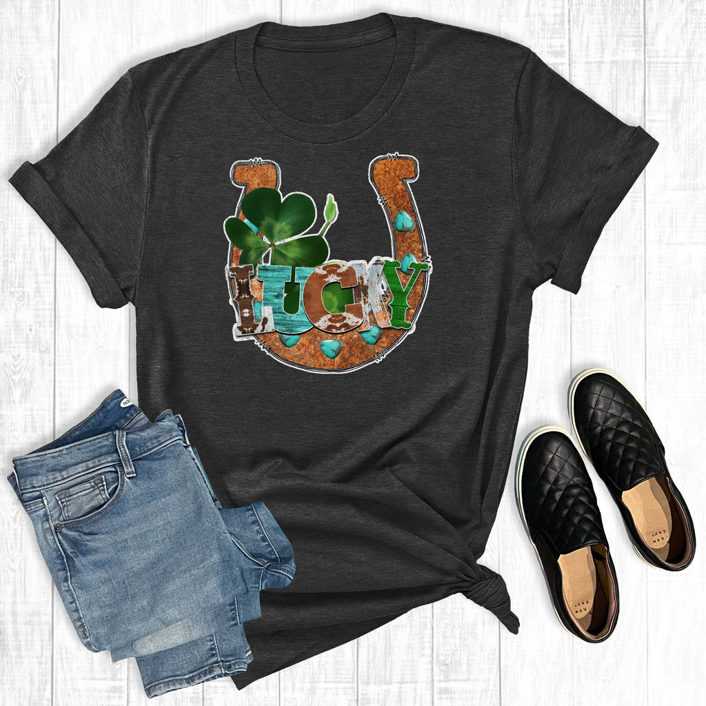 Lucky Horseshoe - Adult & Kids T-Shirts, Sweatshirts & Hoodies apparel design preview 1