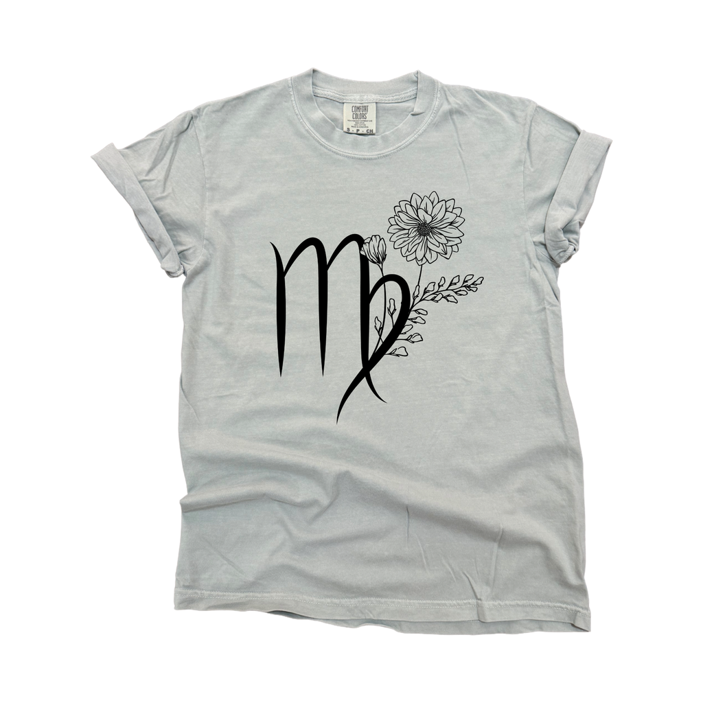 Virgo Floral Zodiac - Adult & Kids T-Shirts, Sweatshirts & Hoodies apparel design preview 1