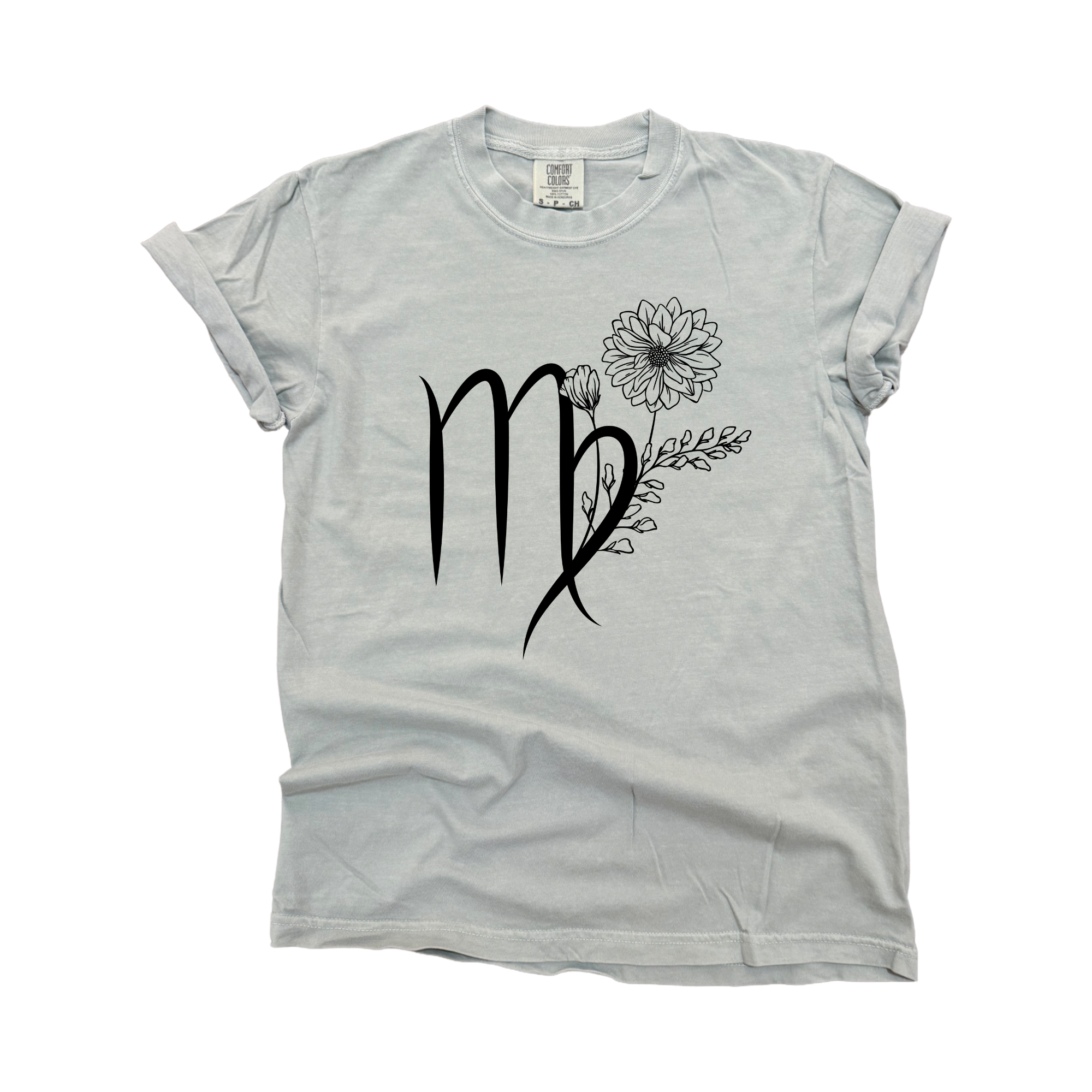 Virgo Floral Zodiac - Adult & Kids T-Shirts, Sweatshirts & Hoodies apparel design preview 1