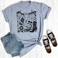 Western Cowgirl Cowskull Graphic - Adult & Kids T-Shirts, Sweatshirts & Hoodies apparel design preview 1