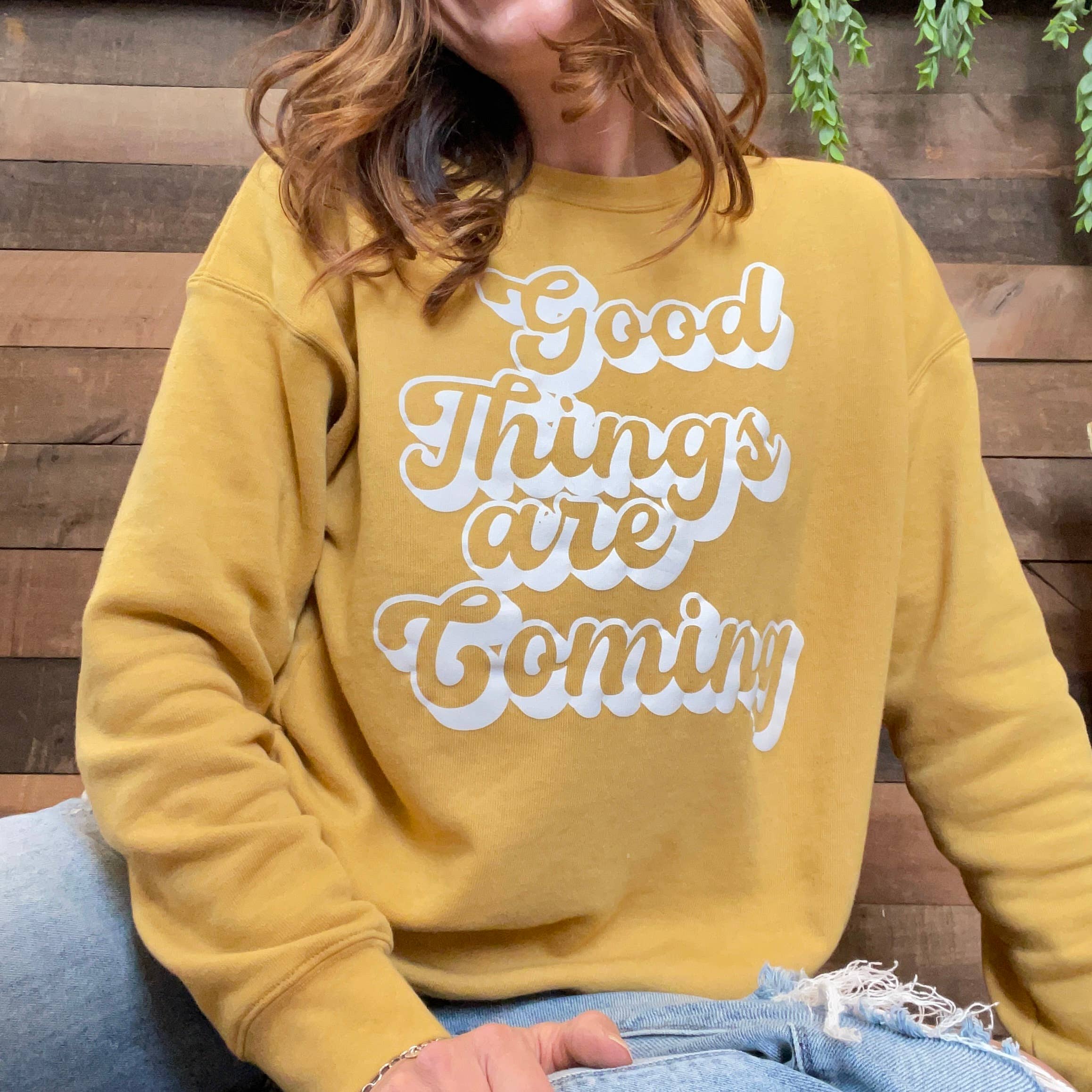 Good Things Are Coming Crewneck - Adult & Kids T-Shirts, Sweatshirts & Hoodies apparel design preview 1