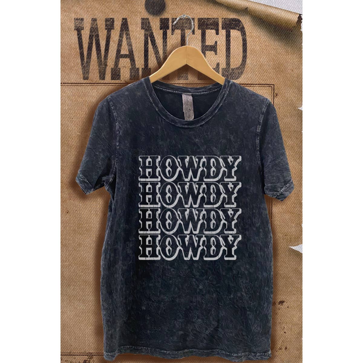 Howdy Mineral Wash Vintage Graphic - Adult & Kids T-Shirts, Sweatshirts & Hoodies apparel design preview 1