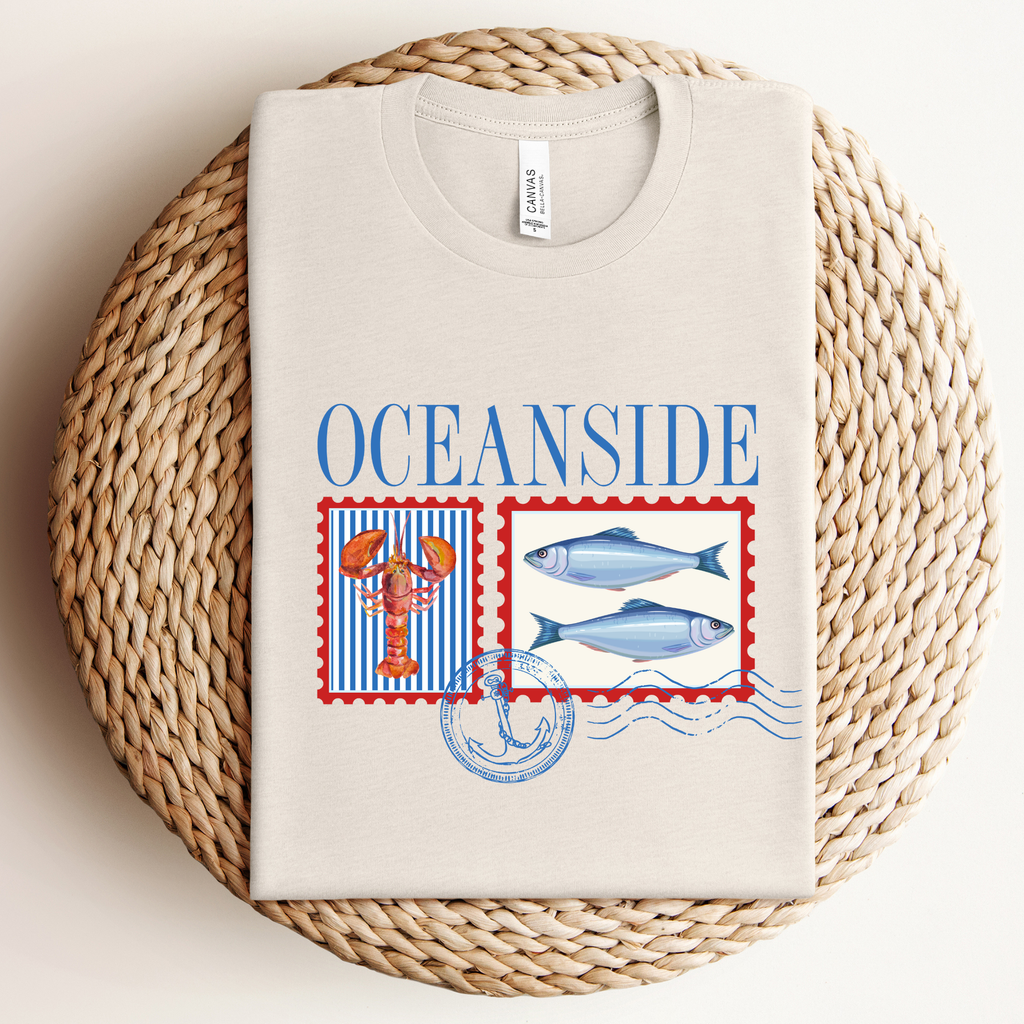Ocean Side Beach Graphic /Crewneck - Adult & Kids T-Shirts, Sweatshirts & Hoodies apparel design preview 1