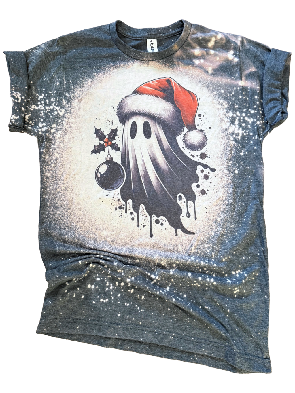 Holly Jolly Haunt Bleached Christmas - Adult & Kids T-Shirts, Sweatshirts & Hoodies apparel design preview 1
