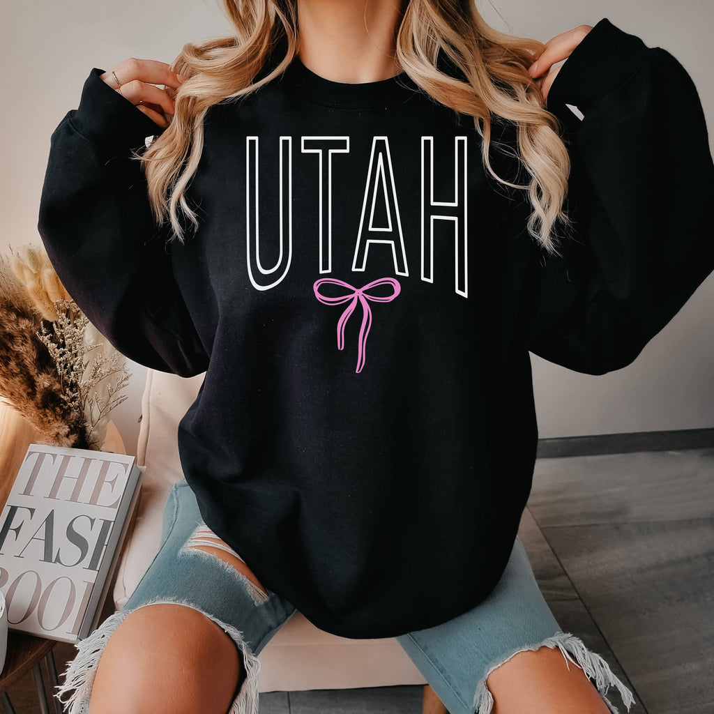 Utah Bow Crewneck States Unisex Sizes S-2XL - Adult & Kids T-Shirts, Sweatshirts & Hoodies apparel design preview 1