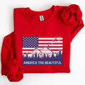 America the Beautiful, Flag, Mountains, Patriotic - Adult & Kids T-Shirts, Sweatshirts & Hoodies apparel design preview 1