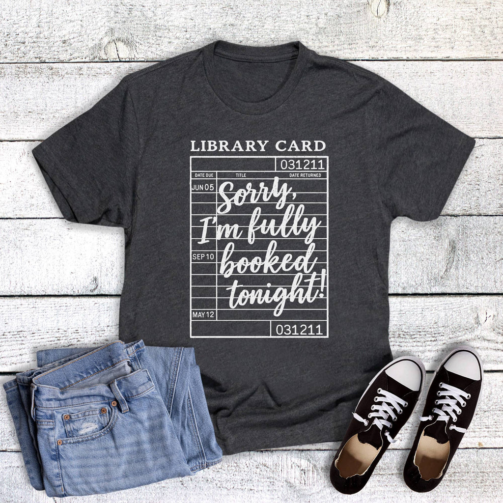 Books Reading Fully Booked Tonight Graphic - Adult & Kids T-Shirts, Sweatshirts & Hoodies apparel design preview 1