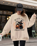 Black Cat Social Club, Halloween Jack-O-Lantern - Adult & Kids T-Shirts, Sweatshirts & Hoodies apparel design preview 1