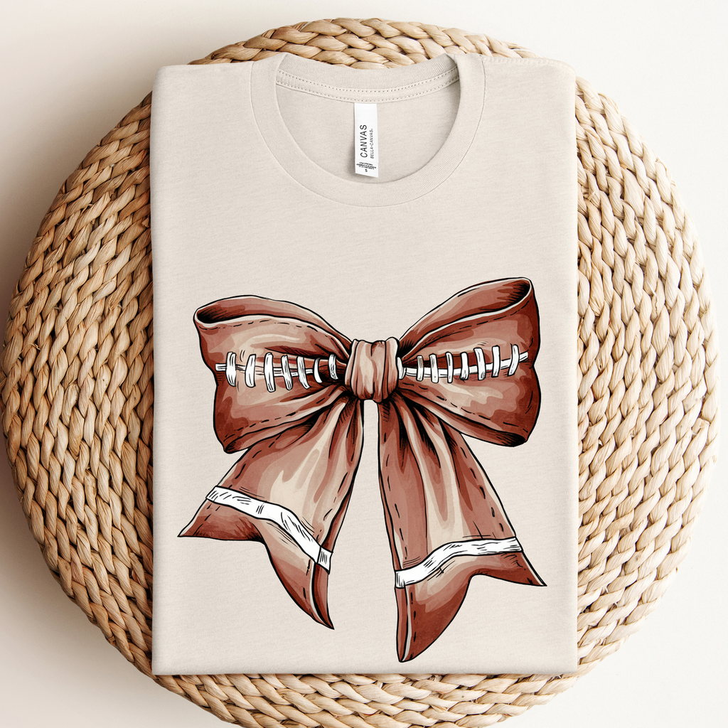 Football Bow Graphic - Adult & Kids T-Shirts, Sweatshirts & Hoodies apparel design preview 1