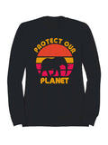 Protect Our Planet Elephant Sunset Men's - Adult & Kids T-Shirts, Sweatshirts & Hoodies apparel design preview 1