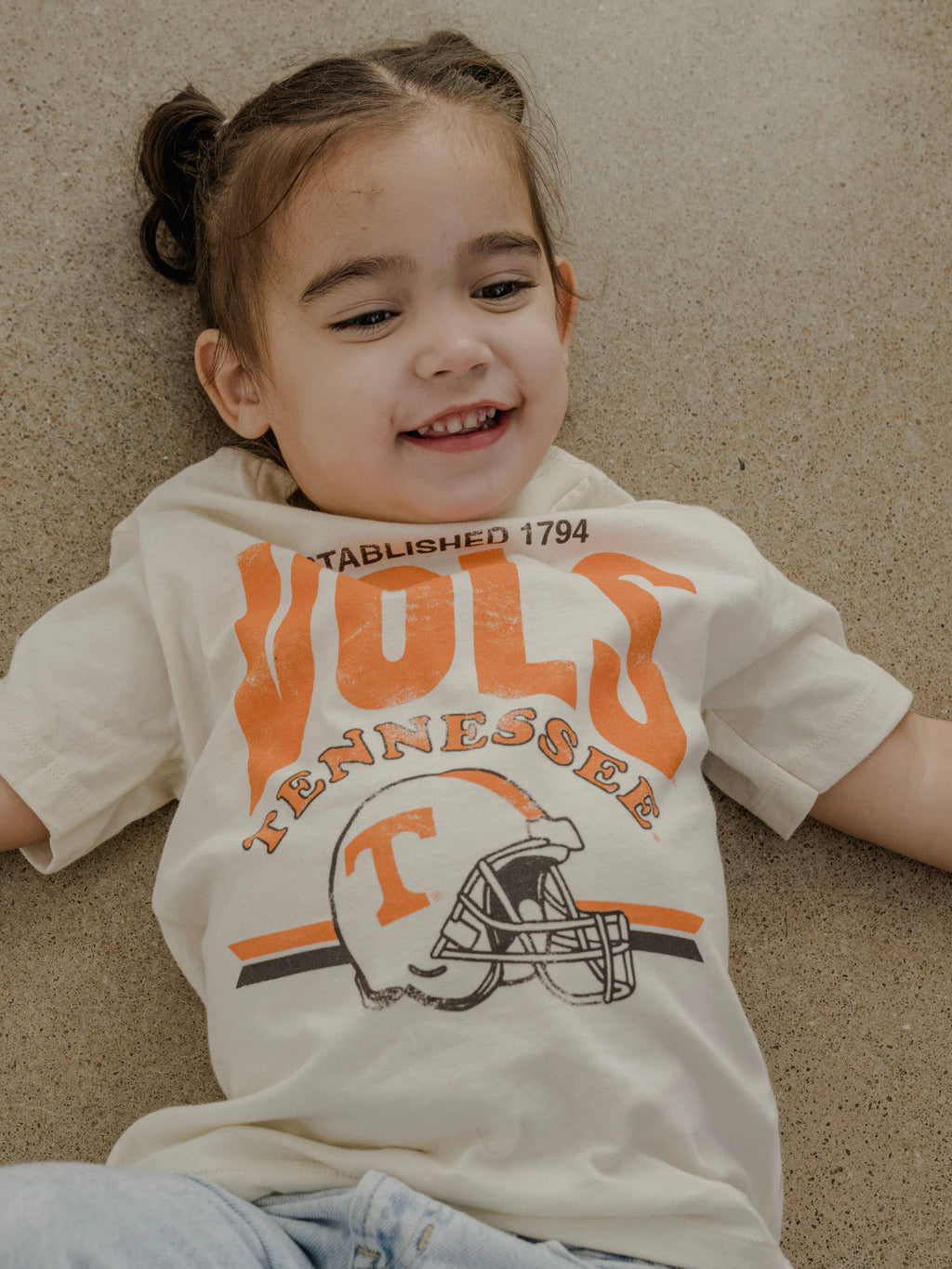 Children's Tennessee Vols Established Helmet Cream - Adult & Kids T-Shirts, Sweatshirts & Hoodies apparel design preview 1