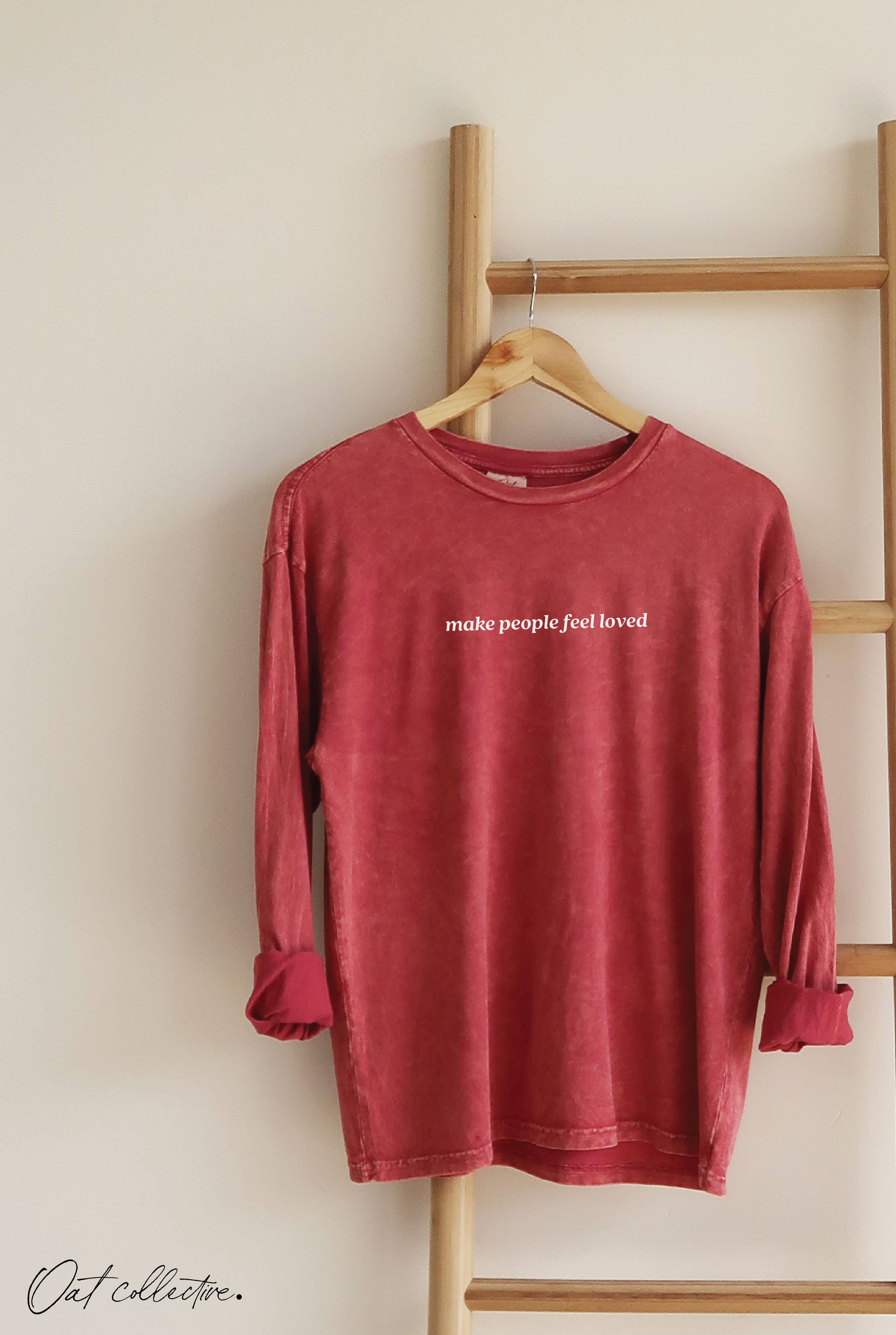 Make People Feel Loved Mineral Washed Graphic - Adult & Kids T-Shirts, Sweatshirts & Hoodies apparel design preview 1