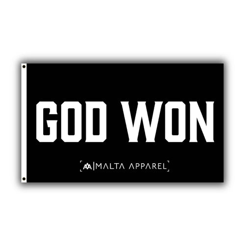 'God Won' Flag - Adult & Kids T-Shirts, Sweatshirts & Hoodies apparel design preview 1