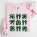 Sparkly Clover, Faux Sequins, St Patrick's Day - Adult & Kids T-Shirts, Sweatshirts & Hoodies apparel design preview 1