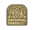 National Parks Coast-To-Coast Sticker - Adult & Kids T-Shirts, Sweatshirts & Hoodies apparel design preview 1
