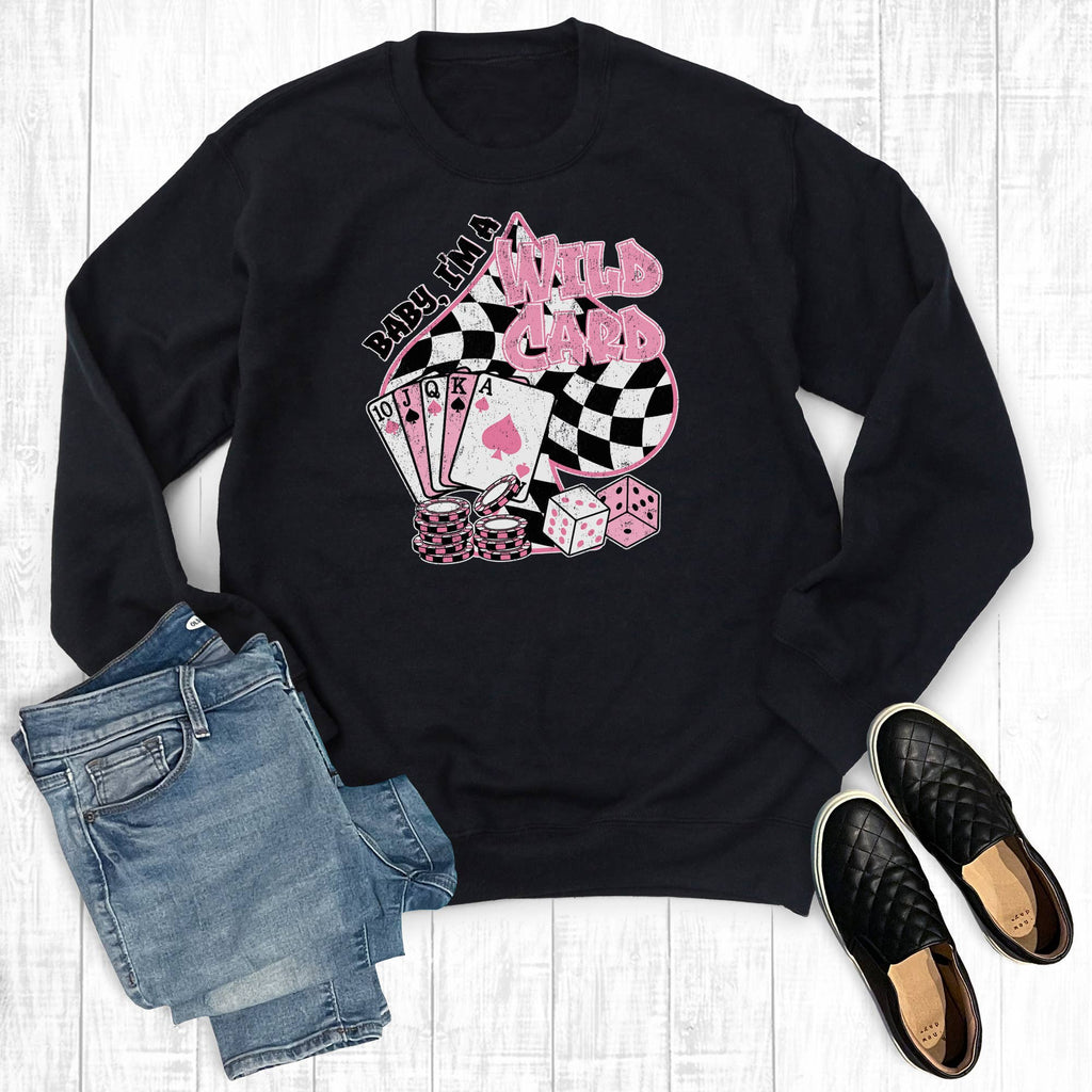 Western Baby I'm A Wild Card - Adult & Kids T-Shirts, Sweatshirts & Hoodies apparel design preview 1