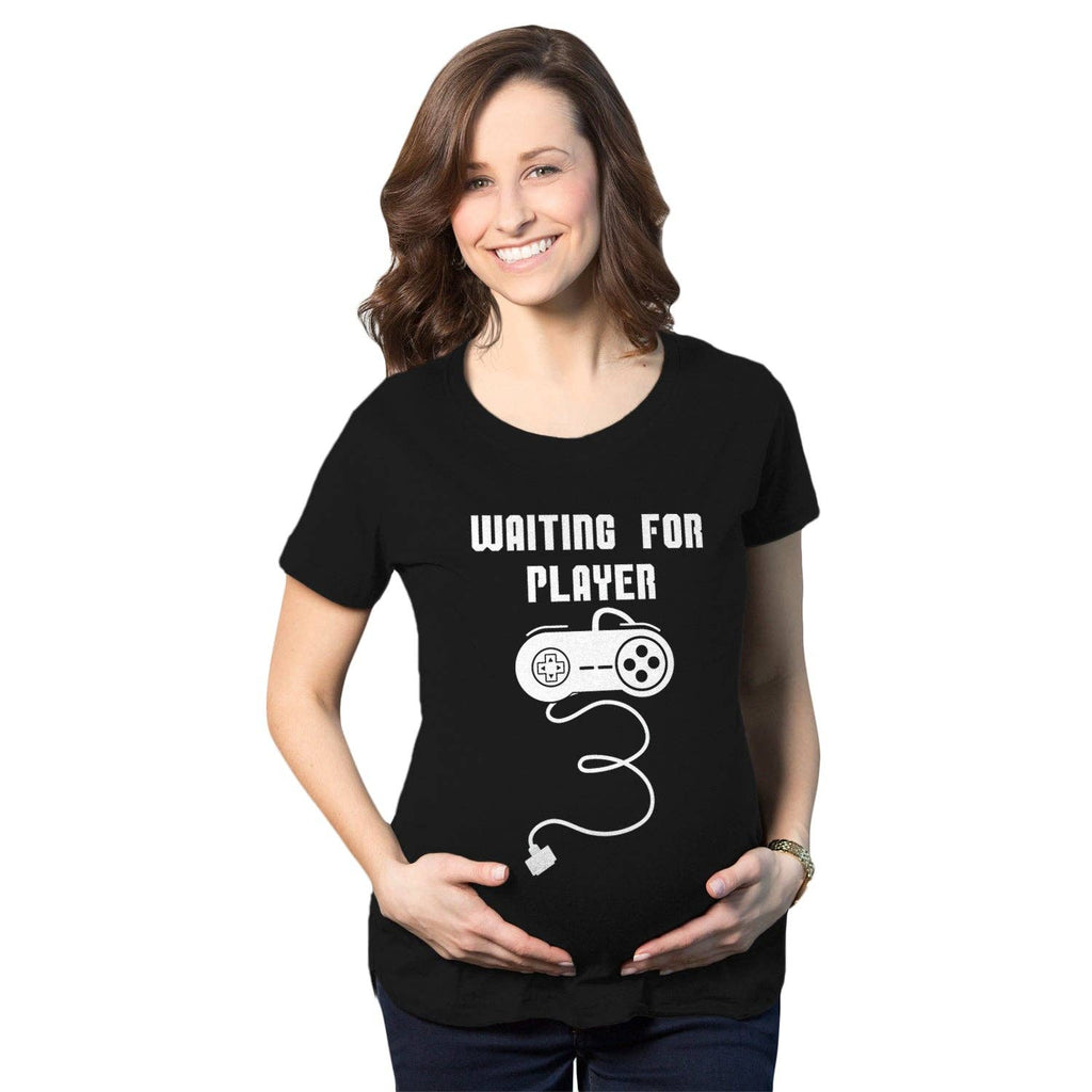 Waiting For Player 3 Maternity - Adult & Kids T-Shirts, Sweatshirts & Hoodies apparel design preview 1