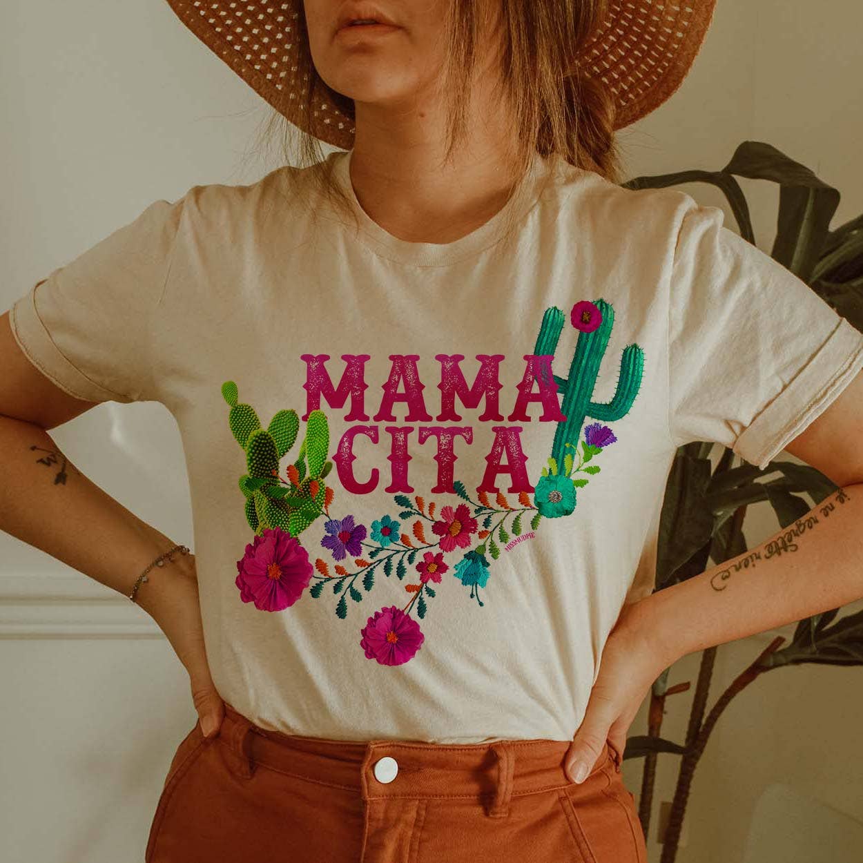 Mamacita with Cactus Cream - Adult & Kids T-Shirts, Sweatshirts & Hoodies apparel design preview 1