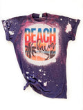Beach Bum Retro Purple Bleached - Adult & Kids T-Shirts, Sweatshirts & Hoodies apparel design preview 1