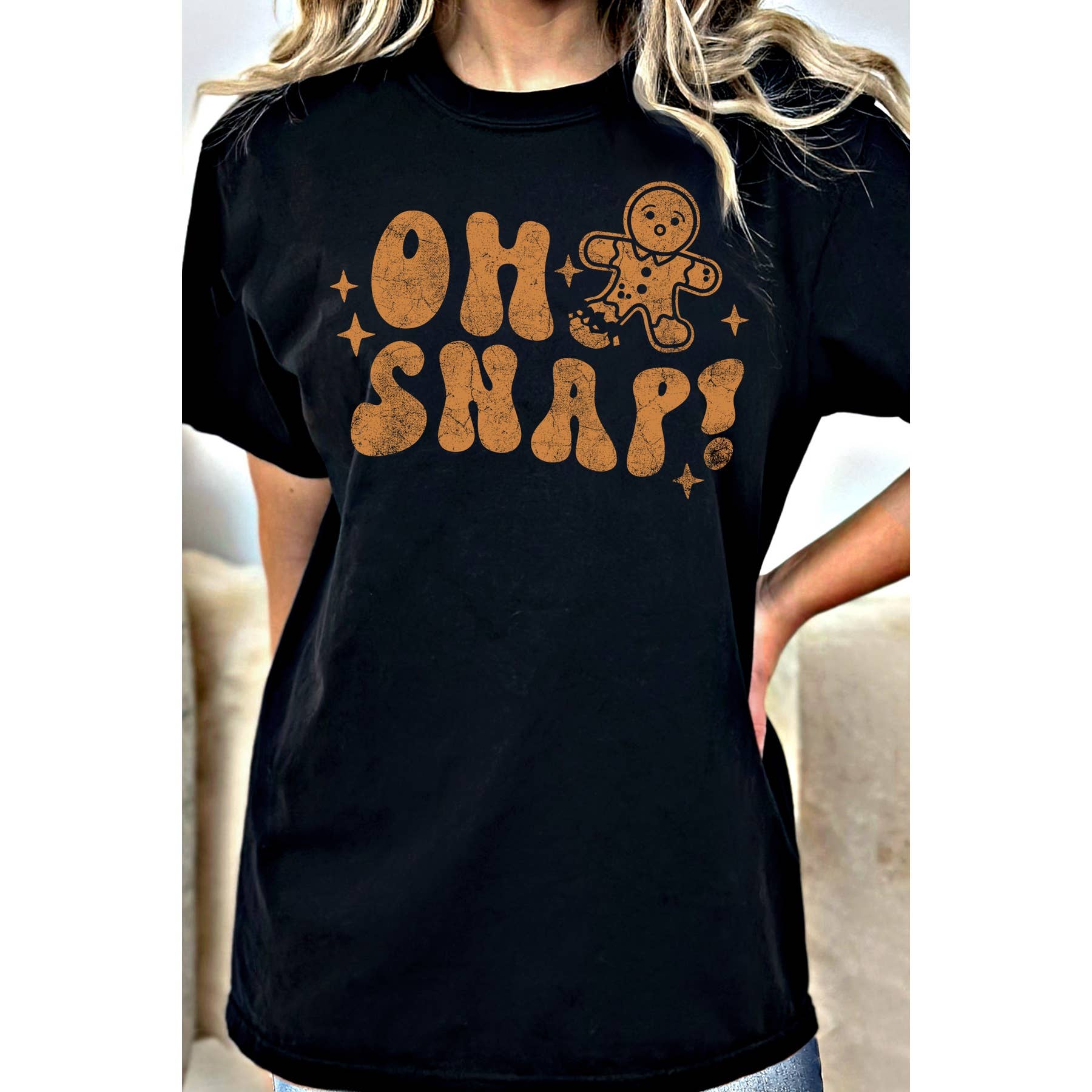 Oh Snap Cookie Manchristmas - Adult & Kids T-Shirts, Sweatshirts & Hoodies apparel design preview 1