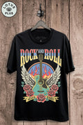 Rock and Roll Never Ends Graphic Top - Adult & Kids T-Shirts, Sweatshirts & Hoodies apparel design preview 1