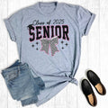 Retro Senior 2025 Checkered Bow Graphic - Adult & Kids T-Shirts, Sweatshirts & Hoodies apparel design preview 1