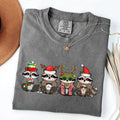 Christmas Raccoons, Raccoon Lovers, Santa Snow Xmas - Adult & Kids T-Shirts, Sweatshirts & Hoodies apparel design preview 1