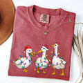 Christmas Ducks, Farm Animals, Santa Winter Snow Xmas - Adult & Kids T-Shirts, Sweatshirts & Hoodies apparel design preview 1