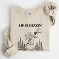 He Is Rizzin, Basketball Jesus, Easter Funny - Adult & Kids T-Shirts, Sweatshirts & Hoodies apparel design preview 1