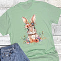 Easter Boho Floral Headband Bunny Graphic - Adult & Kids T-Shirts, Sweatshirts & Hoodies apparel design preview 1