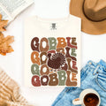 Stacked Gobble Retro - Adult & Kids T-Shirts, Sweatshirts & Hoodies apparel design preview 1