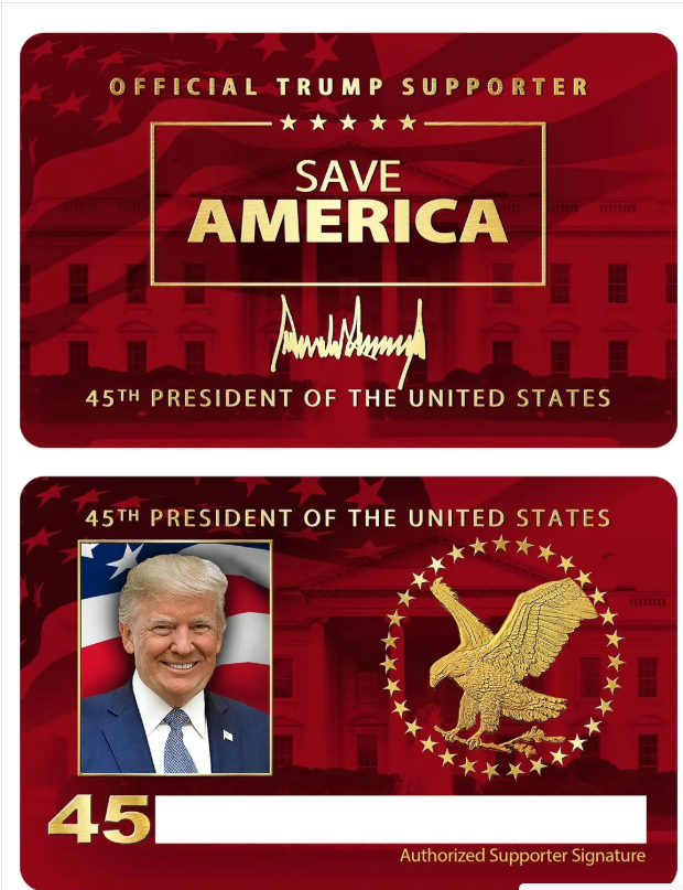 Save America Supporter Card - Adult & Kids T-Shirts, Sweatshirts & Hoodies apparel design preview 1