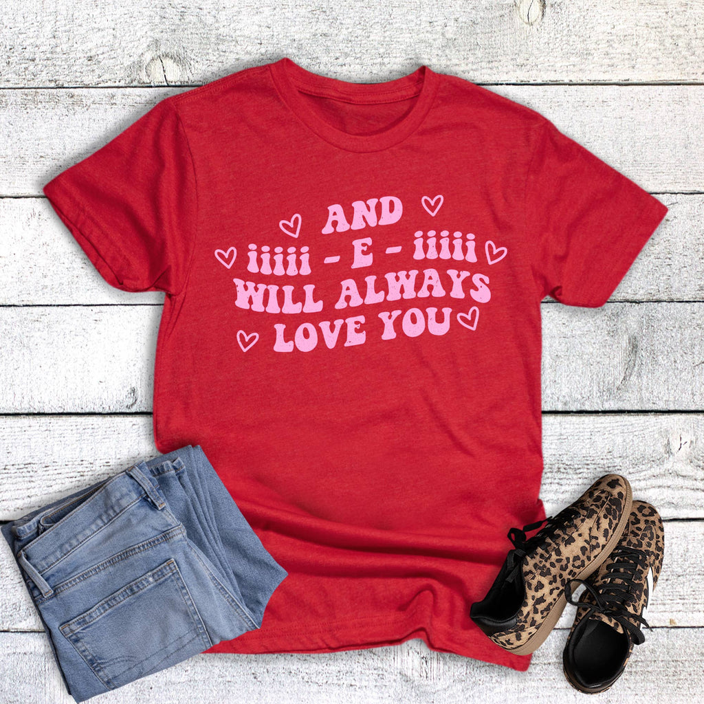 Valentine I E Love You Graphic - Adult & Kids T-Shirts, Sweatshirts & Hoodies apparel design preview 1