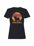 Vintage Open Range Sunset Design Women's - Adult & Kids T-Shirts, Sweatshirts & Hoodies apparel design preview 1