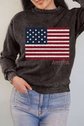 America Knit Flag Graphic Mineral Brushed - Adult & Kids T-Shirts, Sweatshirts & Hoodies apparel design preview 1