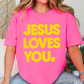 Jesus Loves You Christian Graphic Gildan - Adult & Kids T-Shirts, Sweatshirts & Hoodies apparel design preview 1