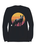 Retro Sunset Fox Art Men's - Adult & Kids T-Shirts, Sweatshirts & Hoodies apparel design preview 1
