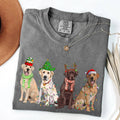 Christmas Dogs, Retriever, Labrador, Santa, Cute - Adult & Kids T-Shirts, Sweatshirts & Hoodies apparel design preview 1