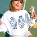 Coastal Aesthetic Summer Lobsters - Adult & Kids T-Shirts, Sweatshirts & Hoodies apparel design preview 1