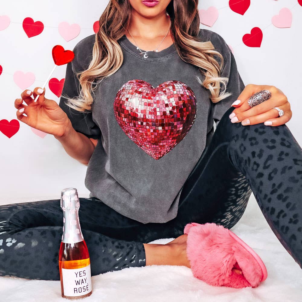 Disco Heart - Adult & Kids T-Shirts, Sweatshirts & Hoodies apparel design preview 1