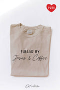 Fueled By Jesus and Coffee Plus Mineral Graphic Top - Adult & Kids T-Shirts, Sweatshirts & Hoodies apparel design preview 1
