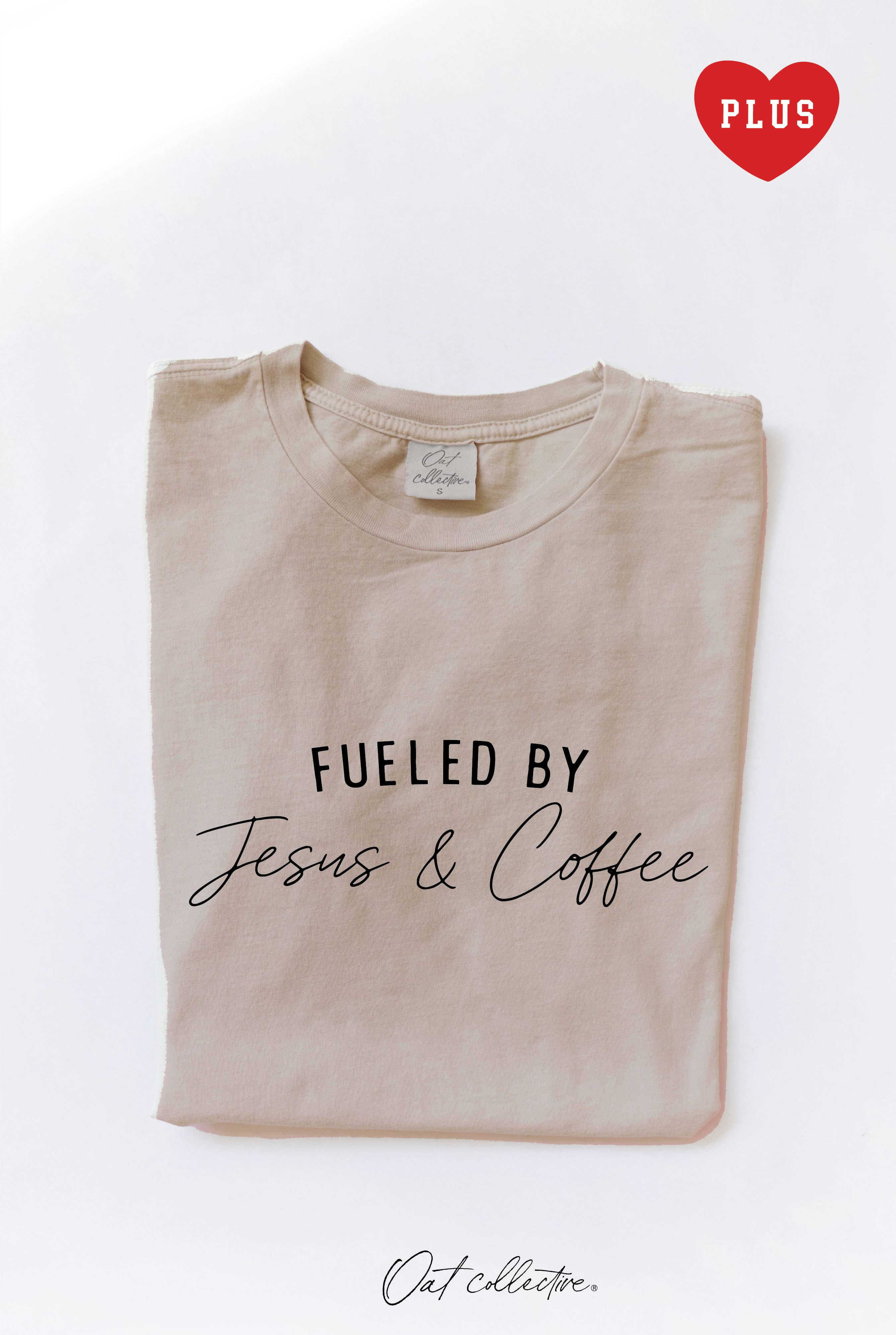 Fueled By Jesus and Coffee Plus Mineral Graphic Top - Adult & Kids T-Shirts, Sweatshirts & Hoodies apparel design preview 1