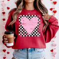 Distressed Checkered Heart - Adult & Kids T-Shirts, Sweatshirts & Hoodies apparel design preview 1