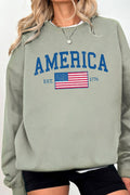 America Flag Graphic Brushed - Adult & Kids T-Shirts, Sweatshirts & Hoodies apparel design preview 1