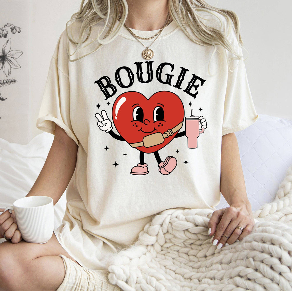 Bougie Heart, Boujee, Comfort Colors Valentine's Day - Adult & Kids T-Shirts, Sweatshirts & Hoodies apparel design preview 1