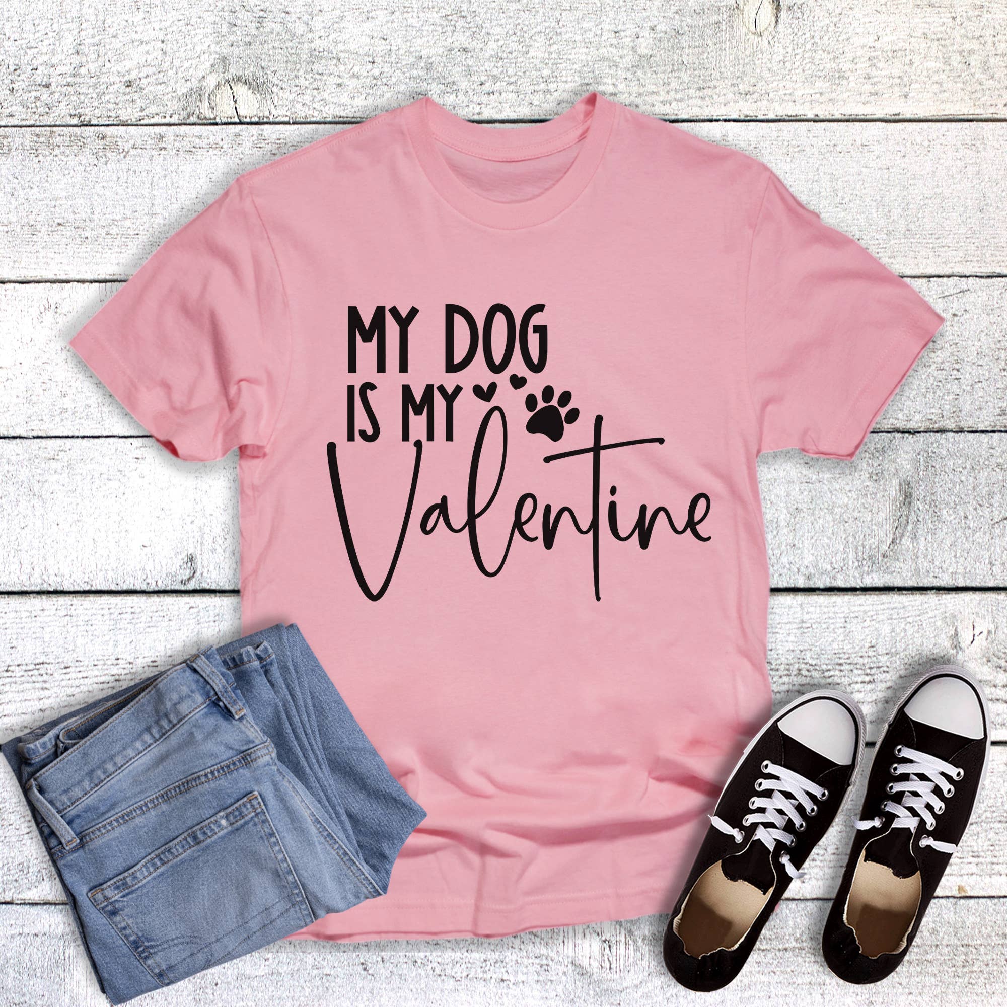 Valentine Pets Dog Graphic - Adult & Kids T-Shirts, Sweatshirts & Hoodies apparel design preview 1