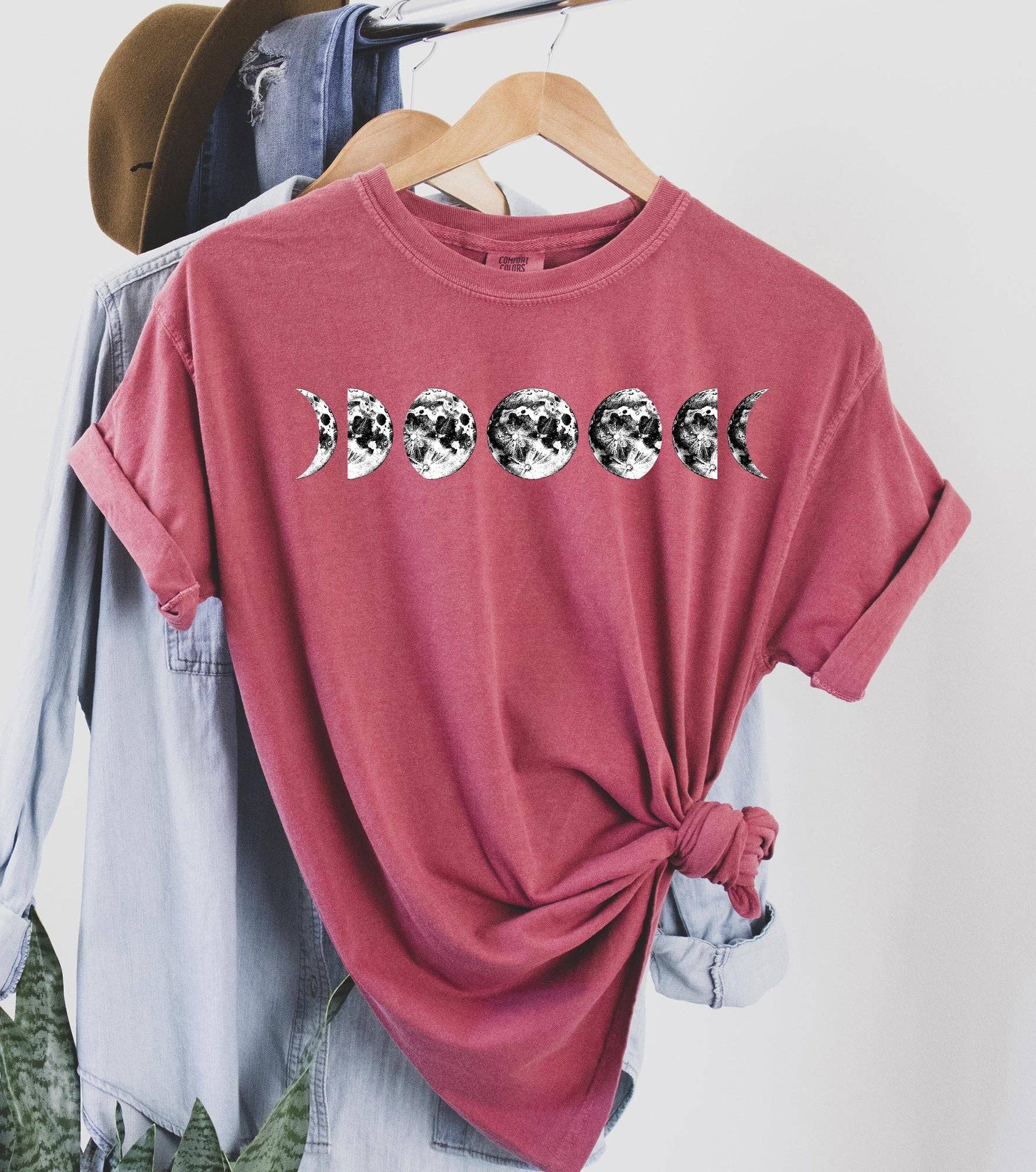 Moon Phases Bw Celestial - Adult & Kids T-Shirts, Sweatshirts & Hoodies apparel design preview 1